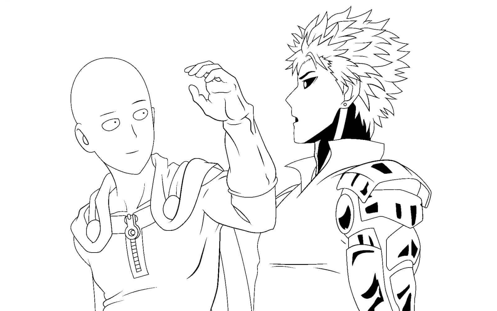 Saitama vs Genos