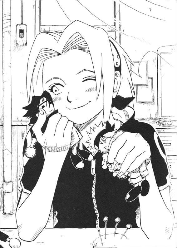 Sakura con Chibi Sasuke