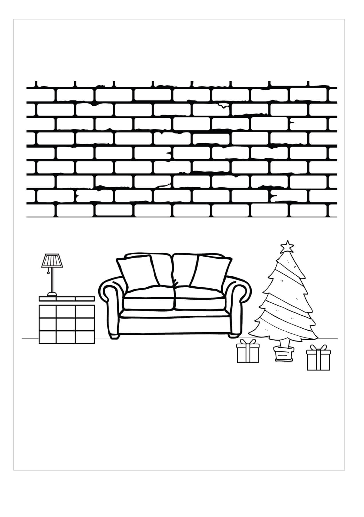Salón en Navidad