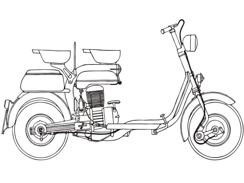 Scooter de motor Lambretta 125E