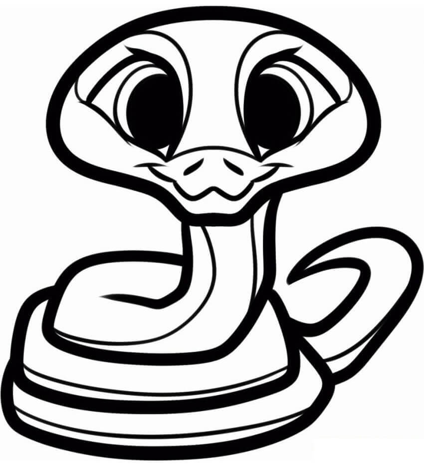 Serpiente Kawaii