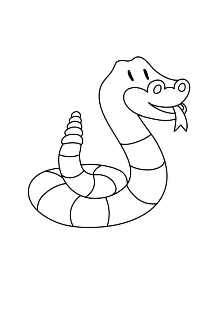 Serpiente de Cascabel Divertida