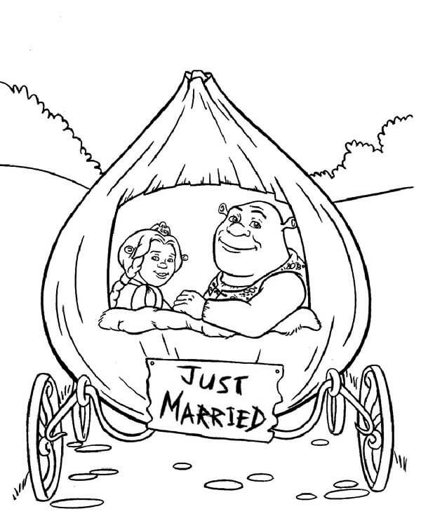 Shrek y la Princesa Fiona en Cebolla