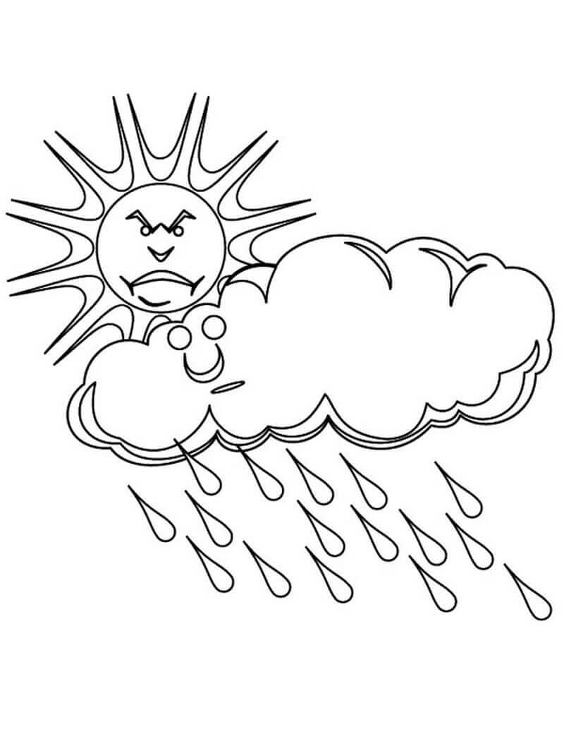 Sol y Nube de Lluvia
