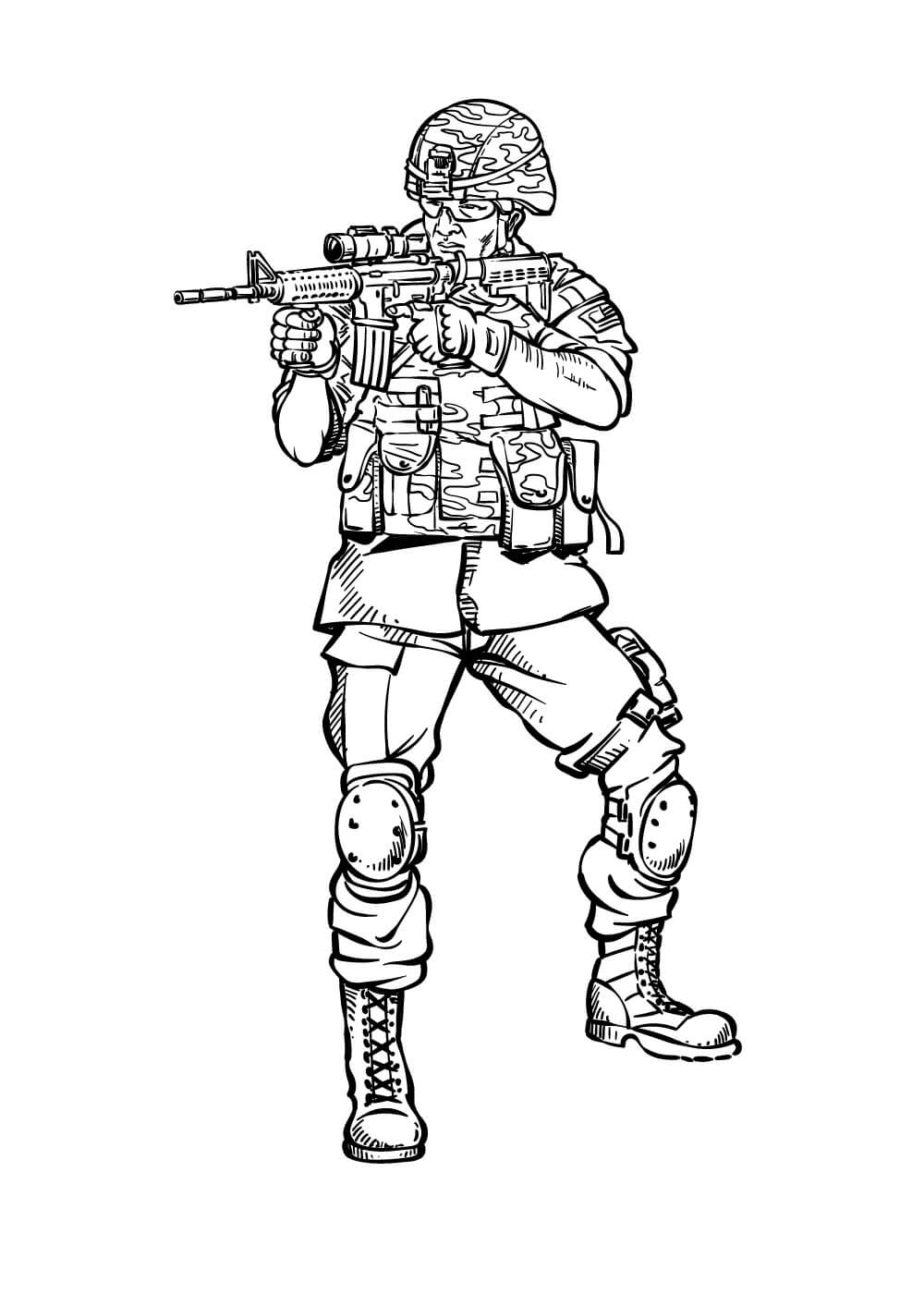 Soldado Luchando