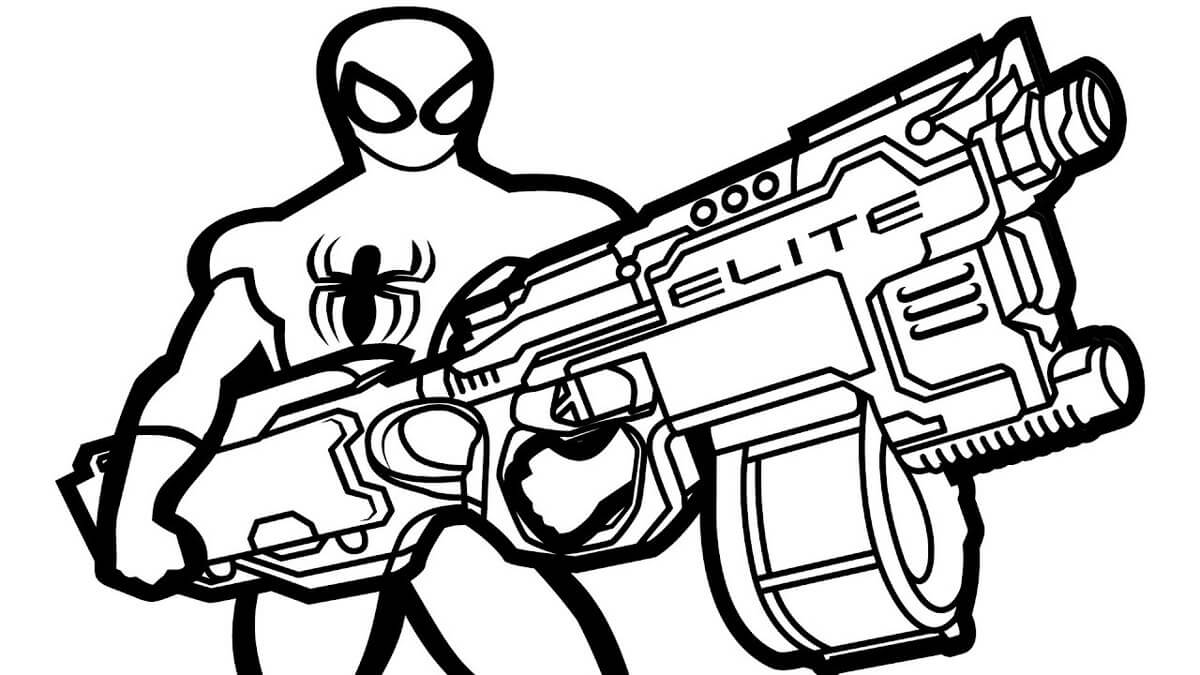 Spiderman con Ametralladora
