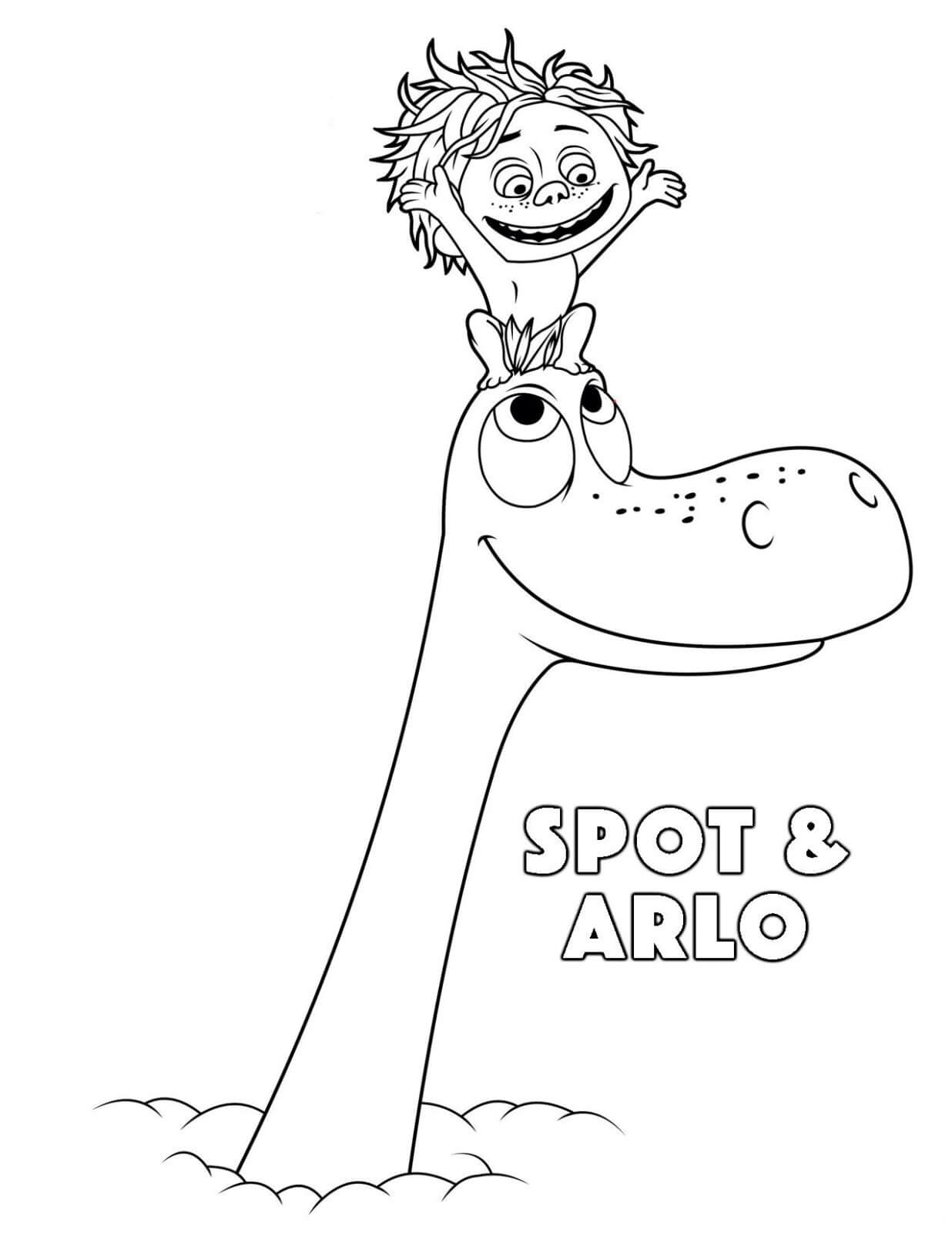 Spot sentado en la cabeza Arlo