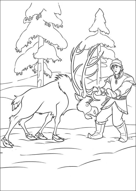 Sven enojado con Kristoff