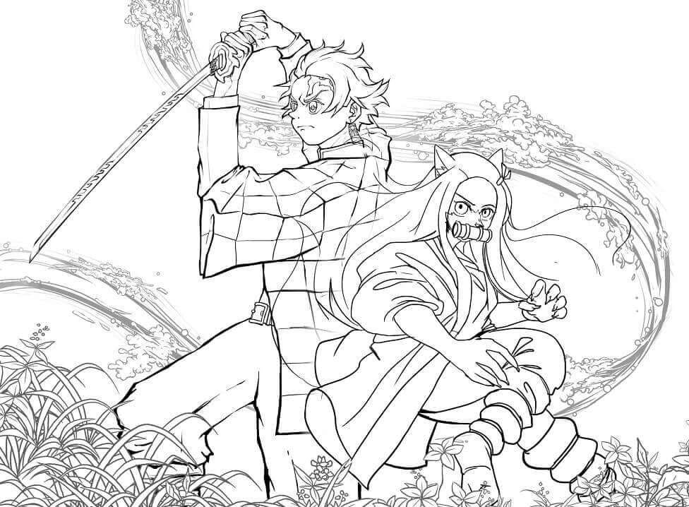 Tanjiro Y Nezuko Demon Slayer