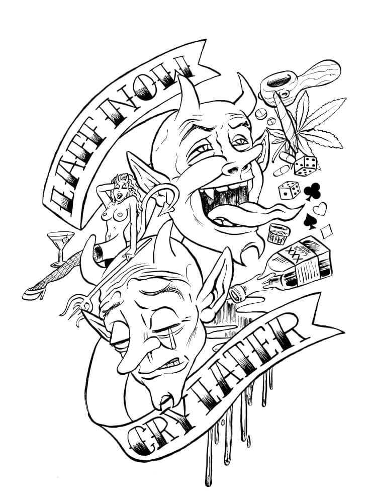 Tatuaje De Dos Elfos