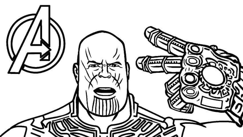 Thanos Divertido con Guantelete del Infinito