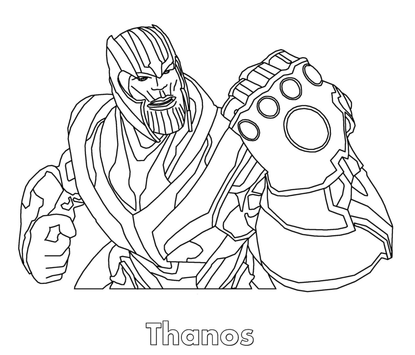 Thanos Enojado Usando Guante Infinito