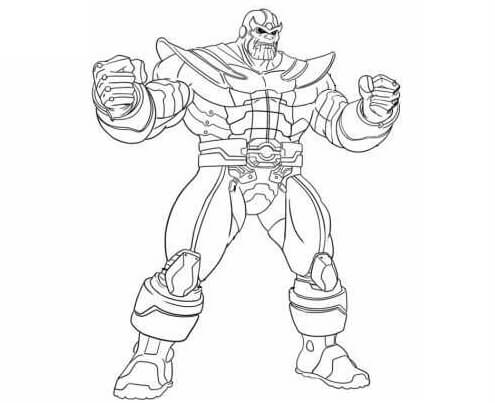 Thanos Fuerte con Guantelete Infinito