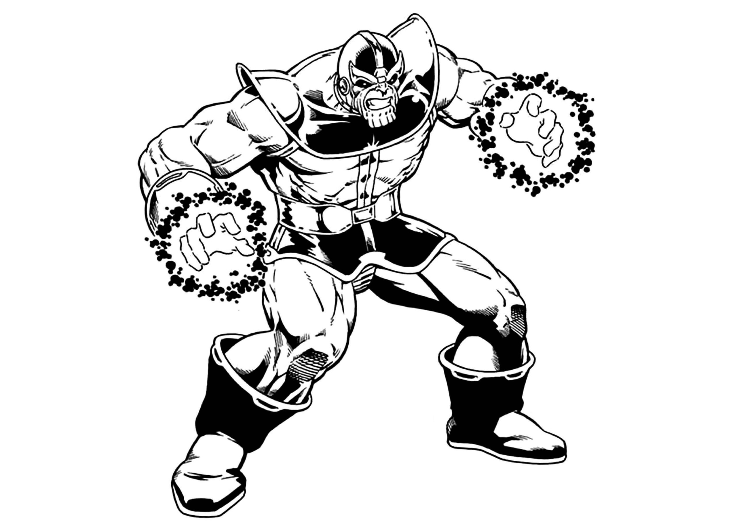 Thanos de los Titanes con el Guantelete del Infinito