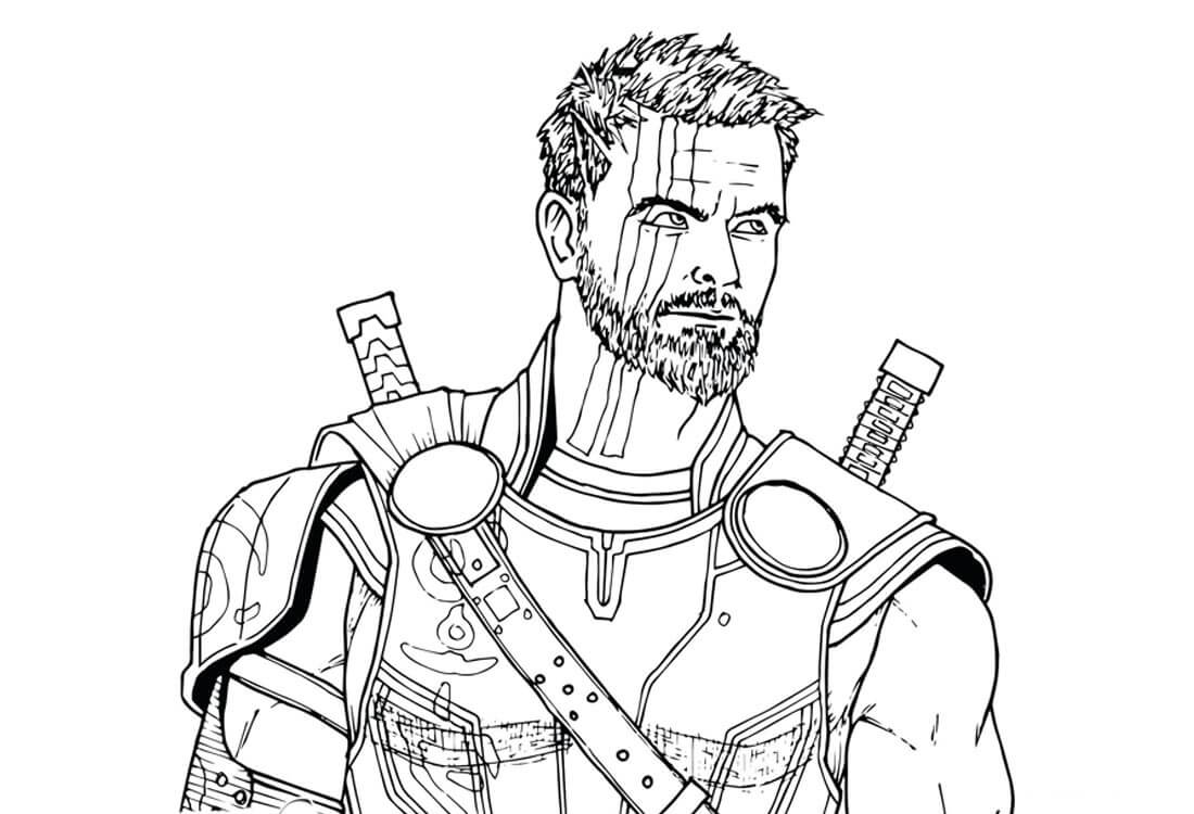 Thor en Thor Ragnarok guapo