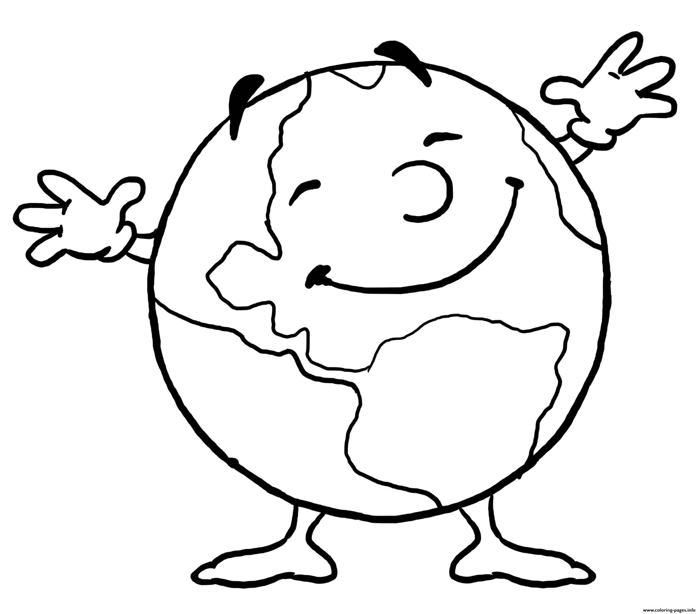 Tierra de Dibujos Animados Feliz