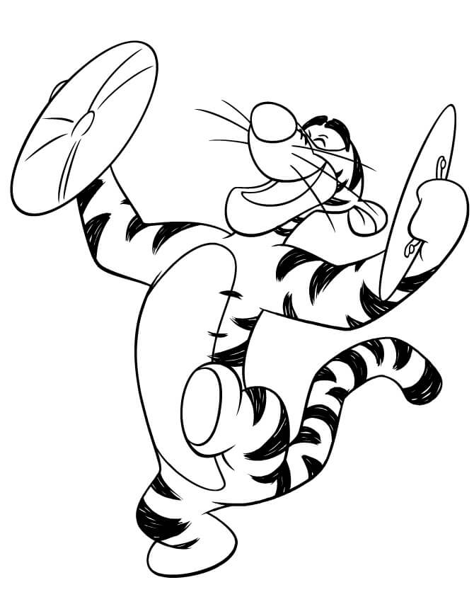 Tigger Tocando Instrumentos Musicales