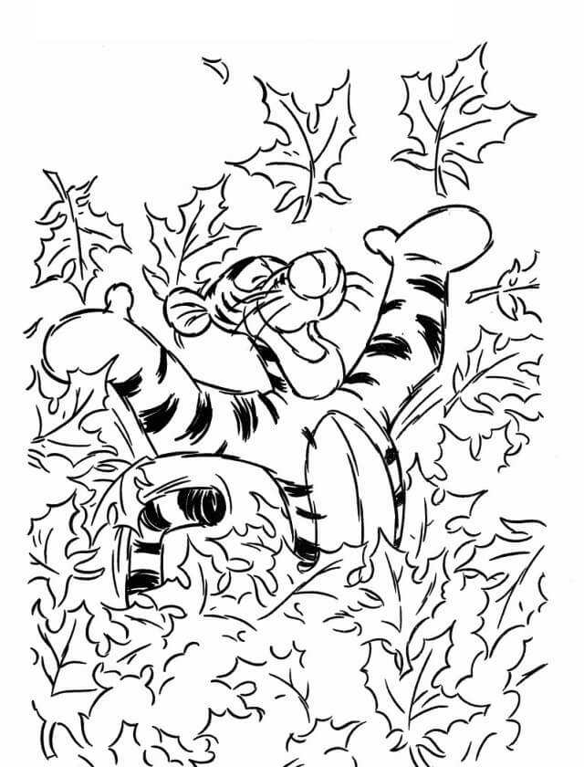 Tigre Feliz en Otoño