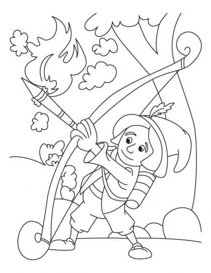Tiro con Arco de Dibujos Animados