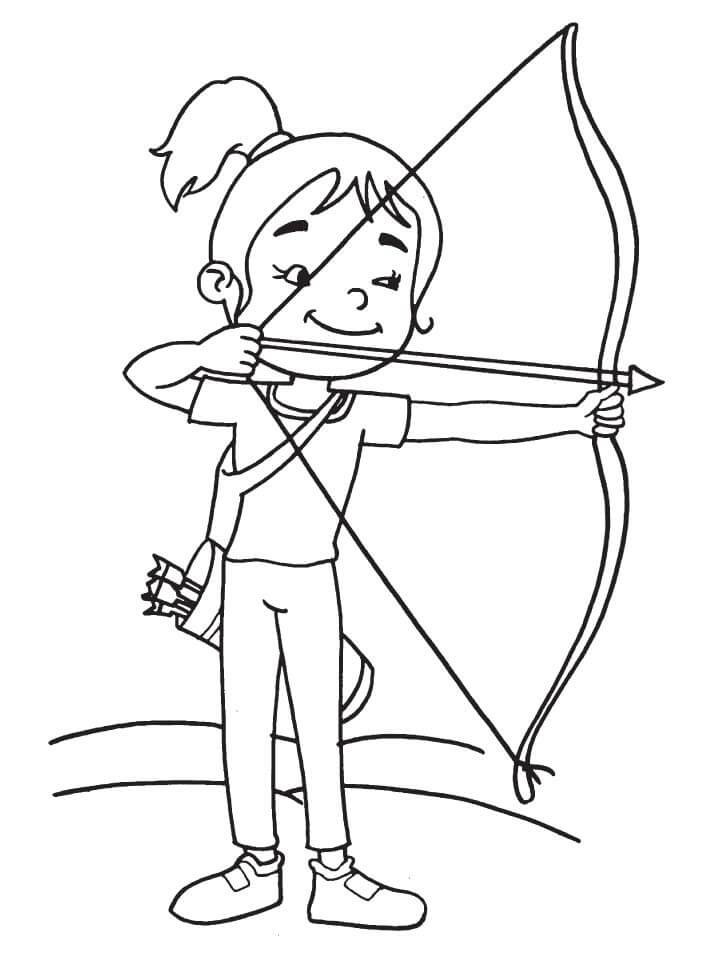 Tiro con Arco de Niña Pequeña