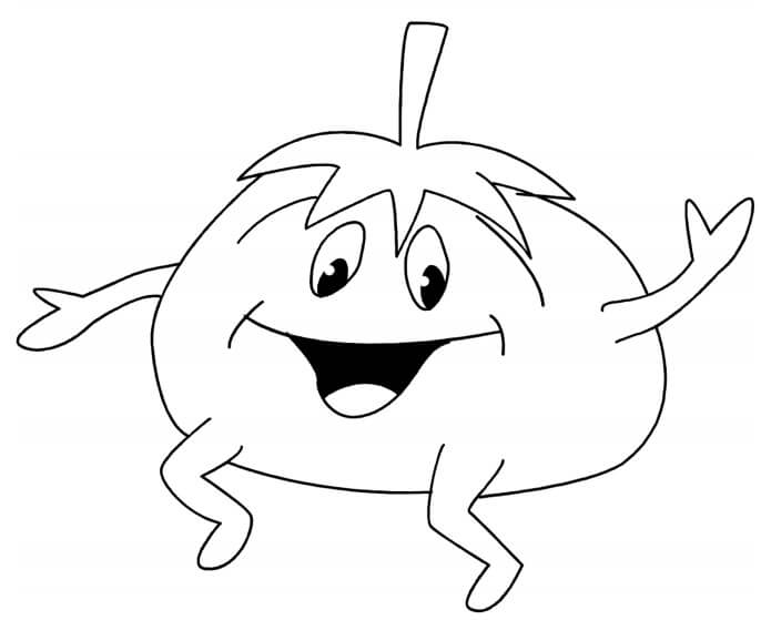 Tomate de Divertidos Dibujos Animados