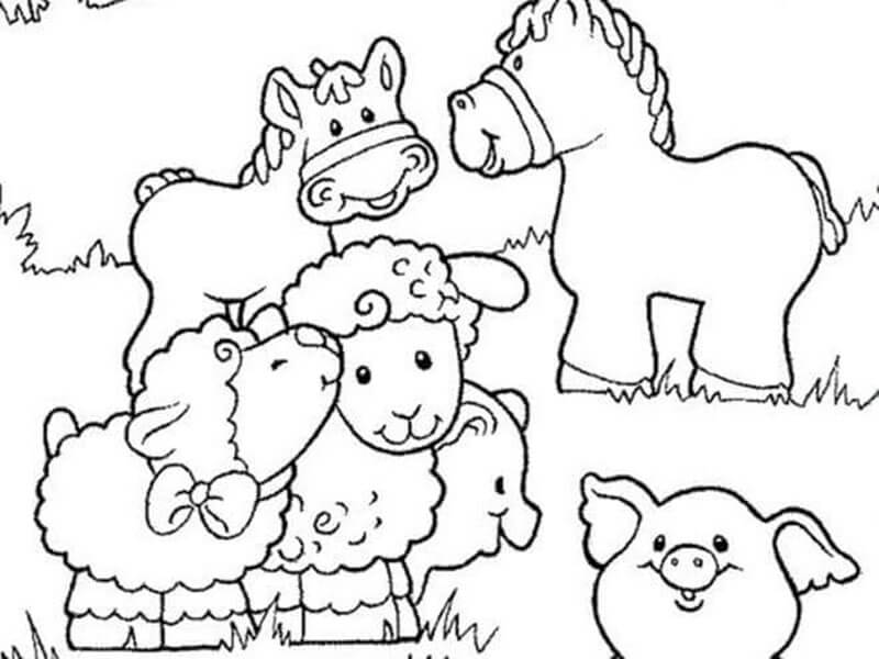 Tres Animales en la Granja