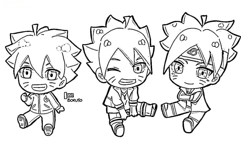 Tres Chibi Boruto
