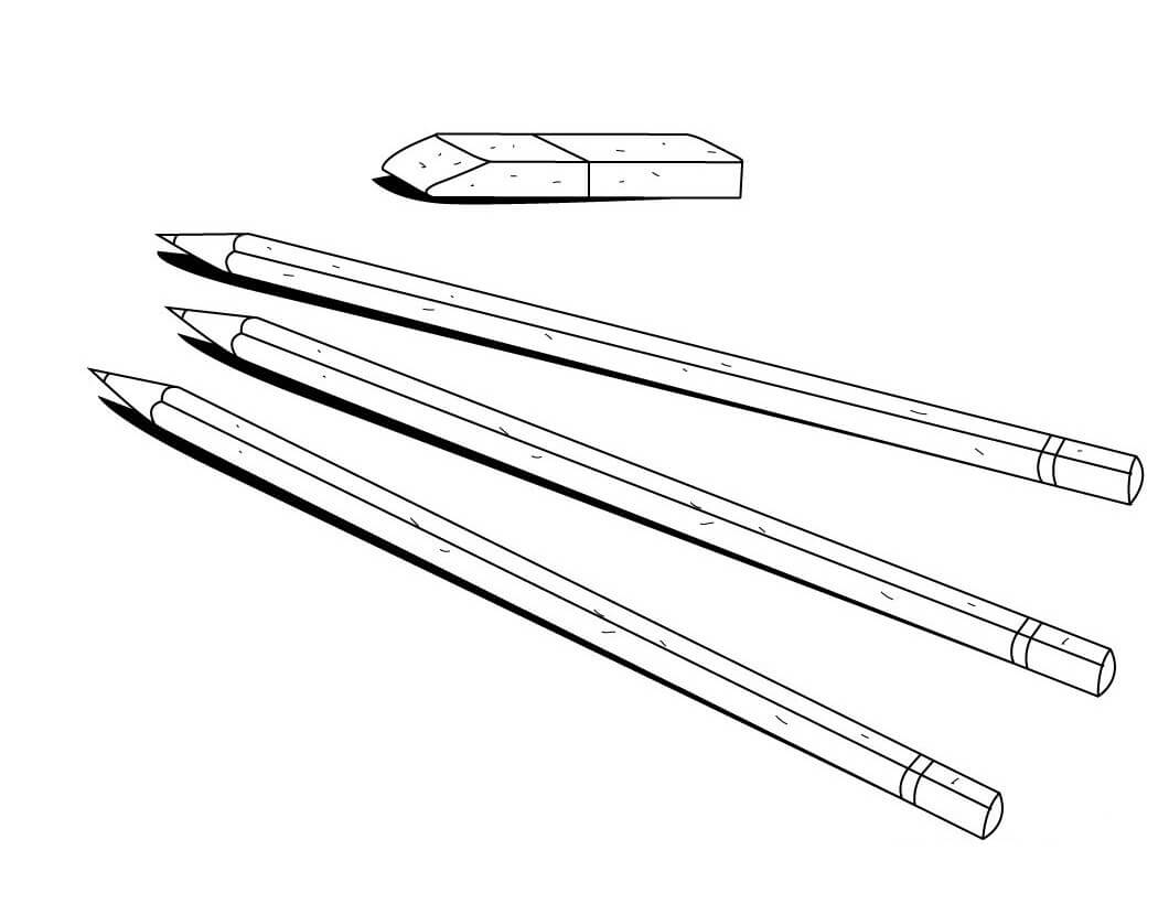 Tres Lápices y Borrador