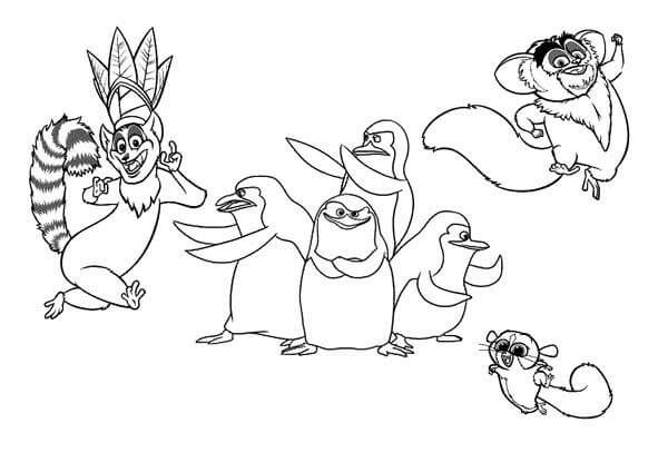 Tres Lémures y Tres Pingüinos
