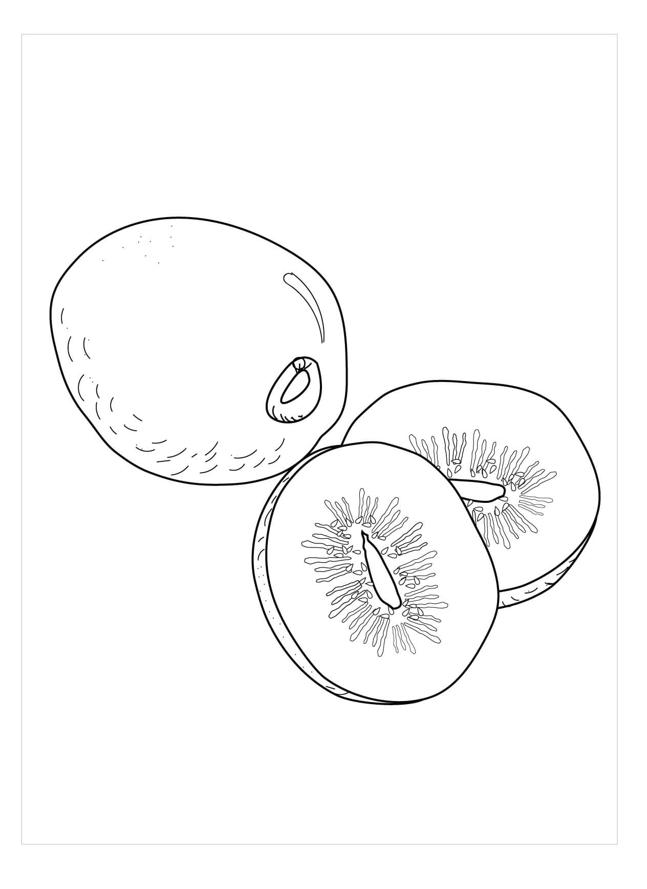 Un Kiwi y dos medios Kiwi