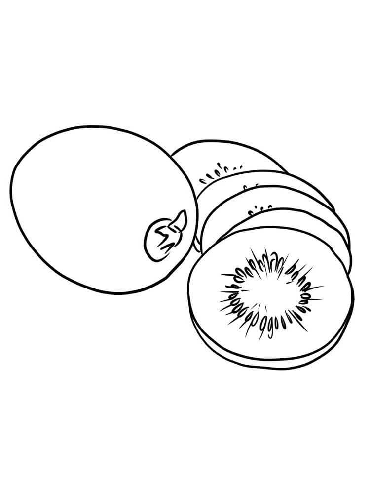 Un Kiwi y kiwis en Rodajas