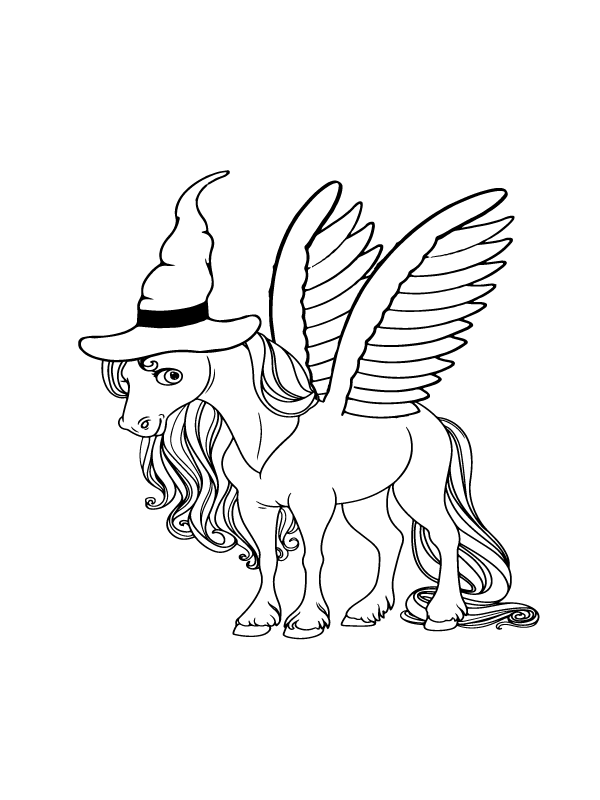 Unicornio de Halloween Modesto