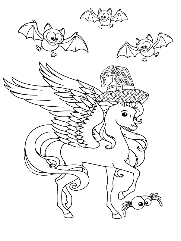Unicornio de Halloween