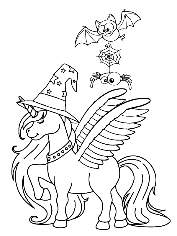 Unicornio de Halloween Puro