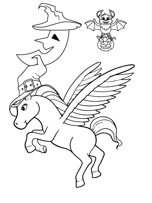 Unicornio de Halloween
