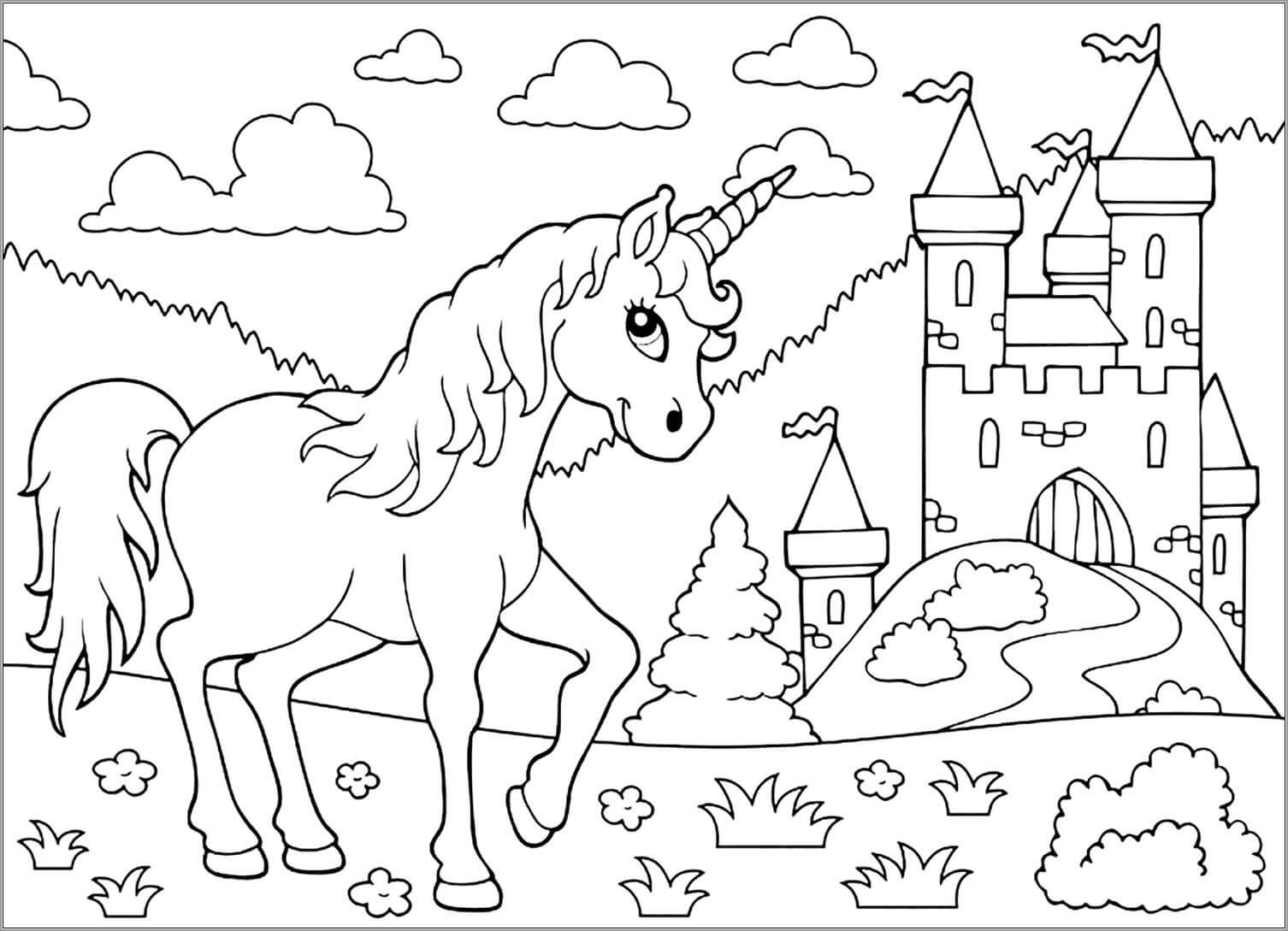 Unicornio y Castillo