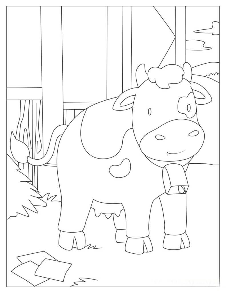 Vaca en el Granero