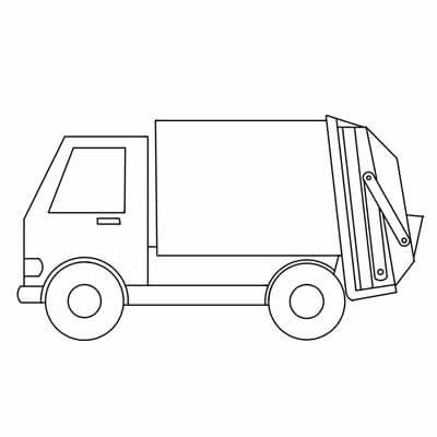 Vector de Camión de Basura
