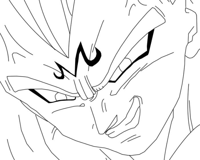 Vegeta Sonriendo