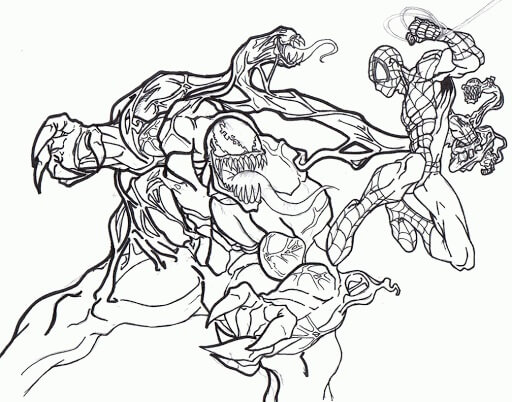 Venom Y Hombre Araña