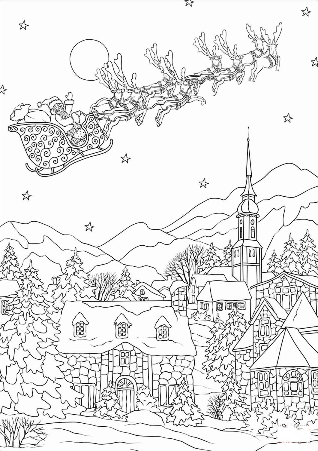 Villa en Navidad