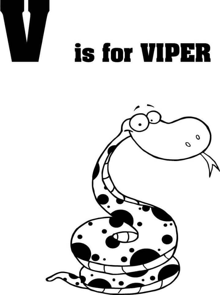 Víbora, Letra v