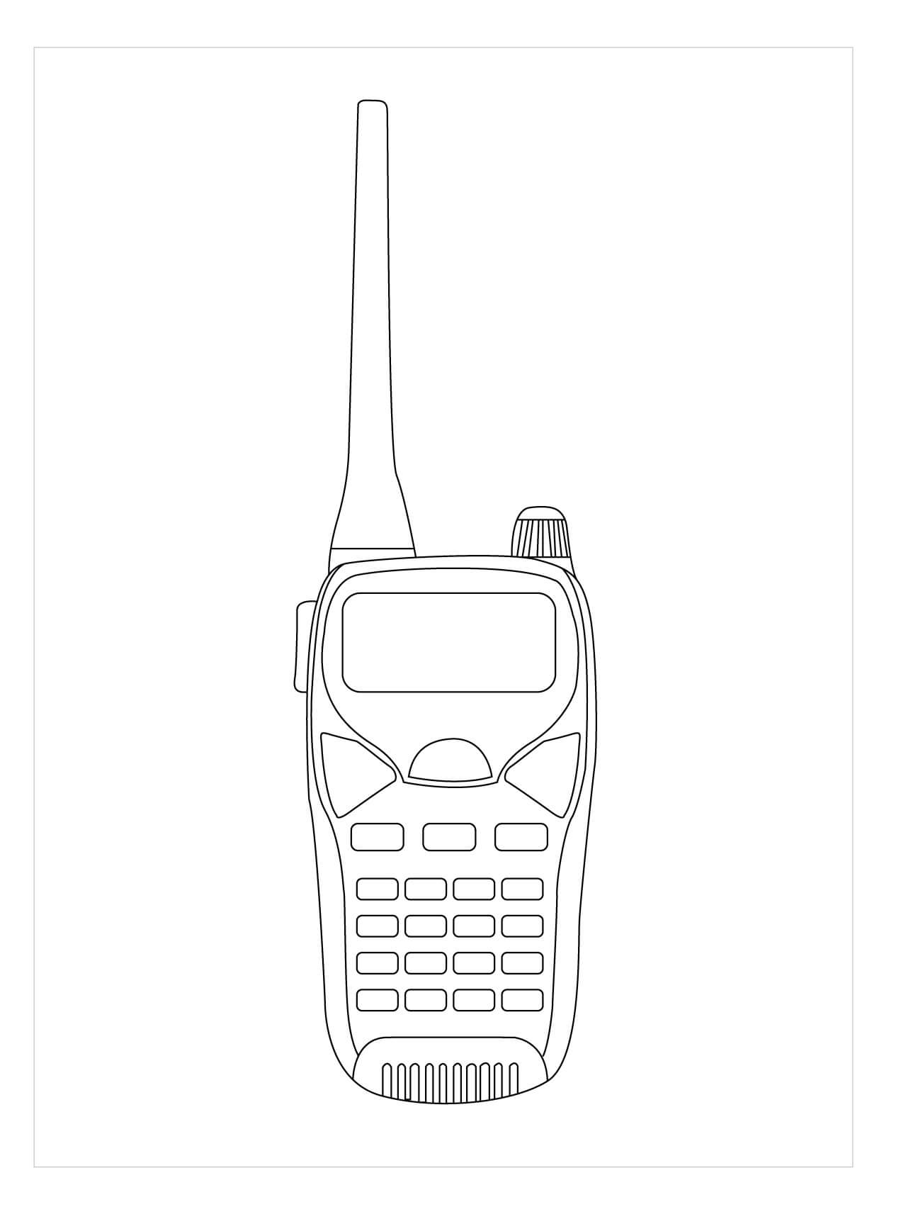 Walkietalkie de la Policía