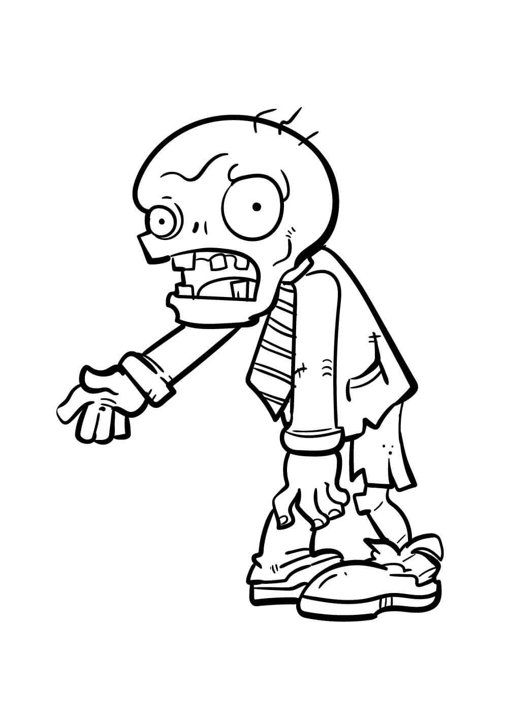 Zombi básico en Plants vs Zombies
