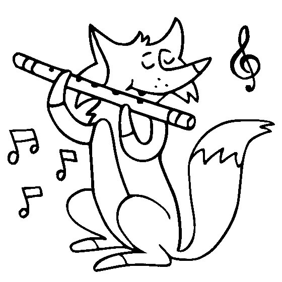 Zorro Tocando la Flauta