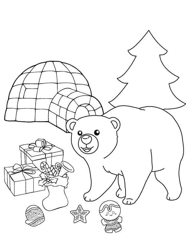 Admirable Oso Polar Navideño