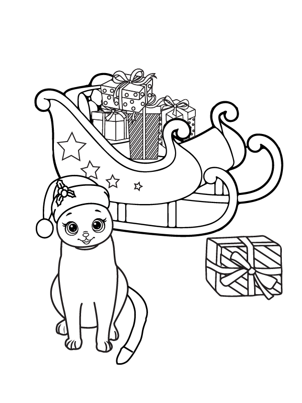 Gato Adorable Navideño