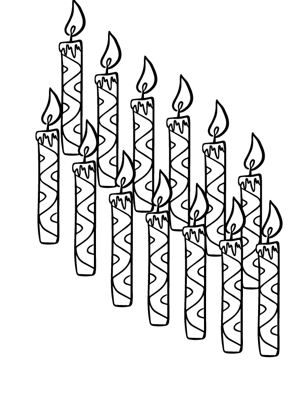 Página de Colorear del Día de la Candelaria para Imprimir