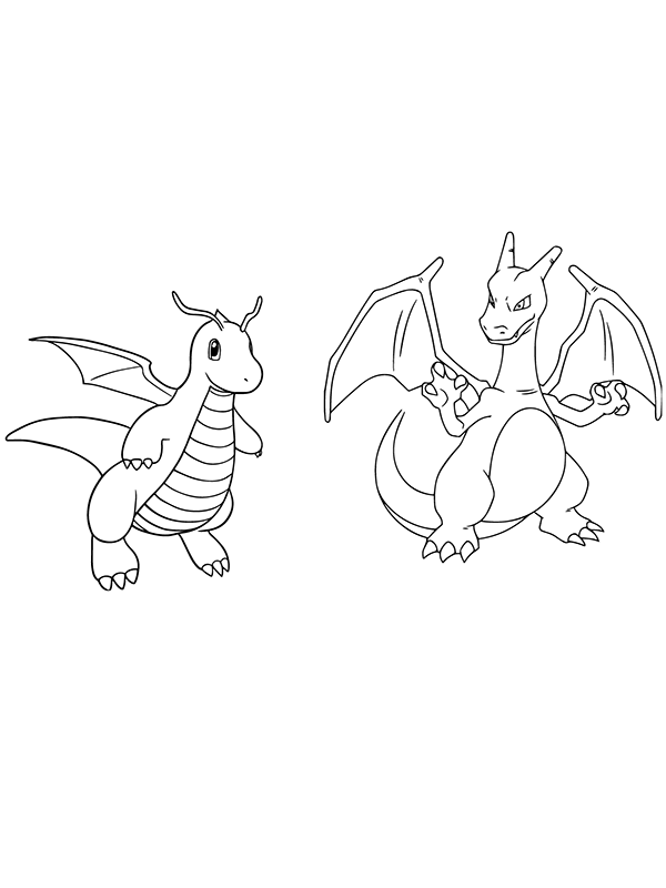 Dragonite y Charizard
