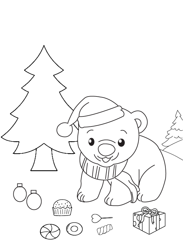 Feliz Oso Polar Navideño
